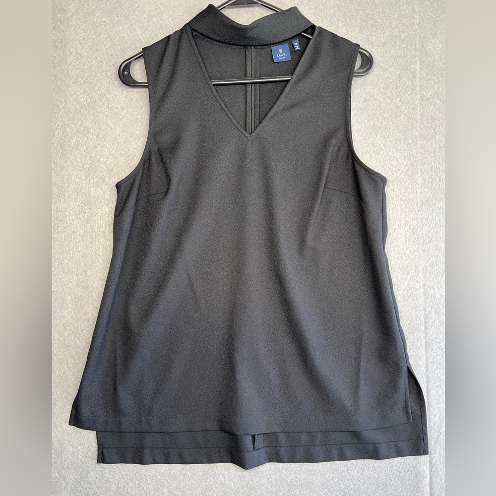Kaari Blue Choker Neck Blouse Tank Top Size Medium